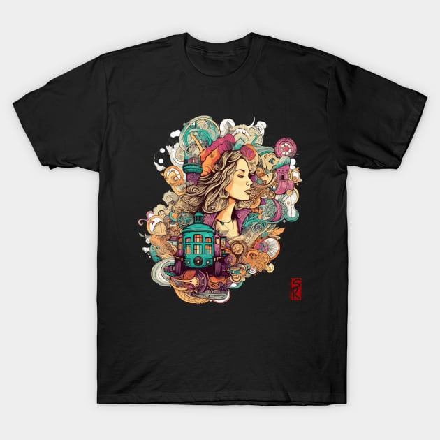 Beautiful woman T-Shirt by siriusreno